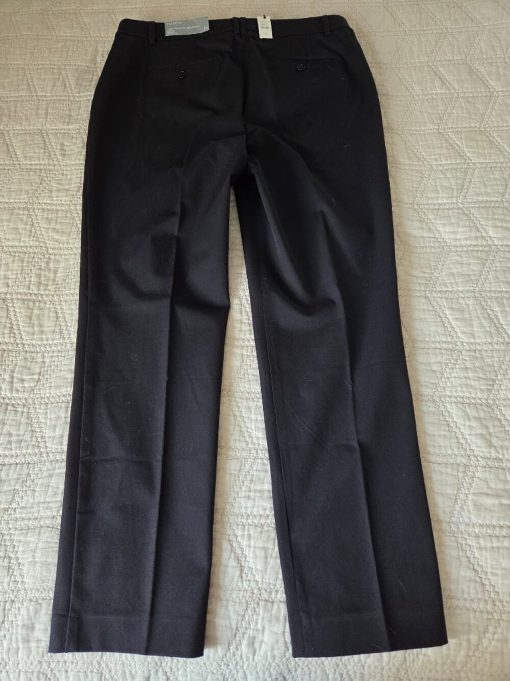 Talbots High Waist Straight Leg Pants NWT - Black 14